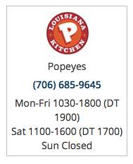 Popeyes / Dixie Road Express