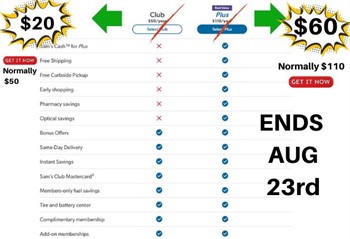 Sam's Club Member Deal | Join NOW | Ends Aug 23